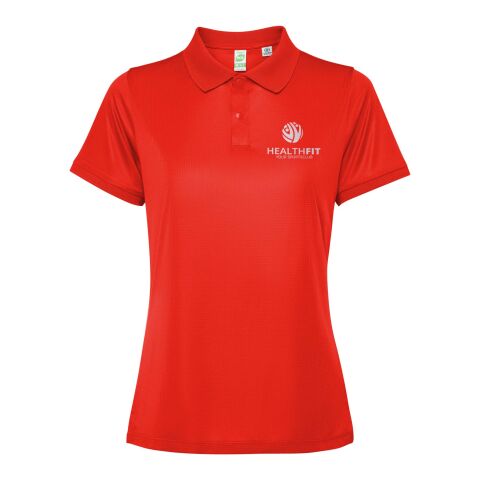 Polo de manga corta para mujer &quot;Tormo&quot;  Estándar | Rojo | 2XL | sin montaje de publicidad | no disponible | no disponible | no disponible