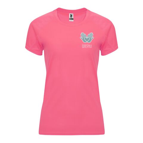 Camiseta deportiva de manga corta para mujer &quot;Bahrain&quot; Estándar | Fluor Lady Pink | L | sin montaje de publicidad | no disponible | no disponible | no disponible