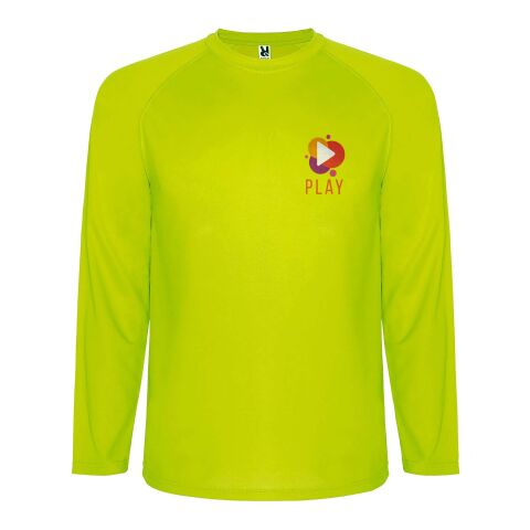 Camiseta deportiva hombre Montecarlo de manga larga Estándar | Fluor Yellow | 2XL | sin montaje de publicidad | no disponible | no disponible | no disponible