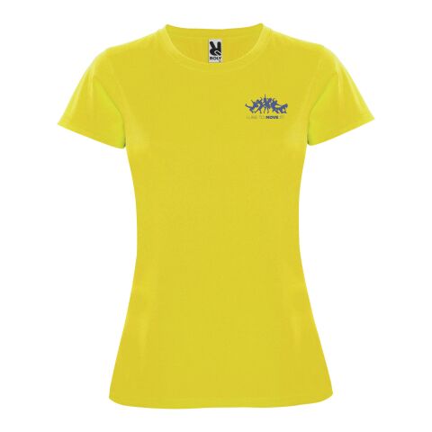 Camiseta deportiva de manga corta para mujer &quot;Montecarlo&quot; Estándar | Amarillo | L | sin montaje de publicidad | no disponible | no disponible | no disponible