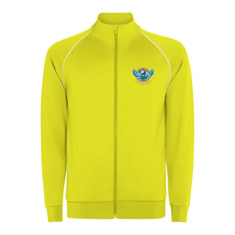 Sudadera de hombre Valier con cremallera completa Fluor Yellow | S