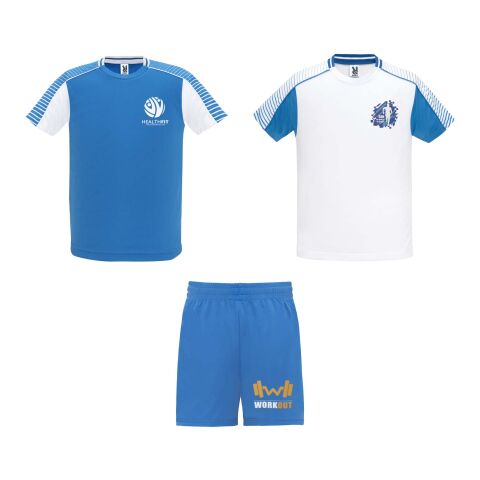 Conjunto deportivo unisex &quot;Juve&quot; Estándar | Blanco-Azul real | XL | sin montaje de publicidad | no disponible | no disponible | no disponible