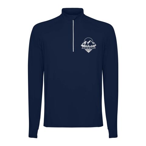 Sudadera de manga larga con media cremallera para hombre &quot;Estambul&quot; Estándar | Navy Blue | L | sin montaje de publicidad | no disponible | no disponible | no disponible