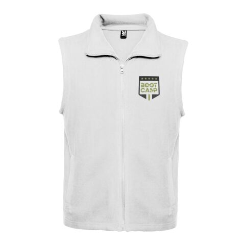 Chaleco de forro polar unisex "Bellagio" Estándar | Blanco | 3XL | sin montaje de publicidad | no disponible | no disponible