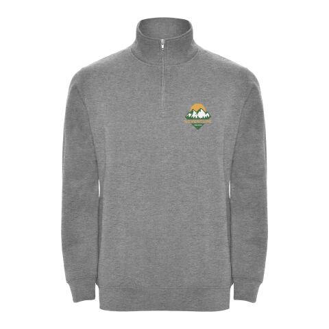 Sudadera con media cremallera "Aneto" Gris Mezcla | XS