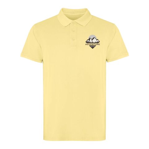 Polo unisex de manga corta &quot;Cobain&quot; Estándar | Amarillo | 2XL | sin montaje de publicidad | no disponible | no disponible | no disponible