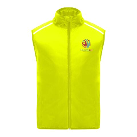 Chaleco para correr ligero unisex &quot;Jannu&quot; Estándar | Fluor Yellow | L | sin montaje de publicidad | no disponible | no disponible