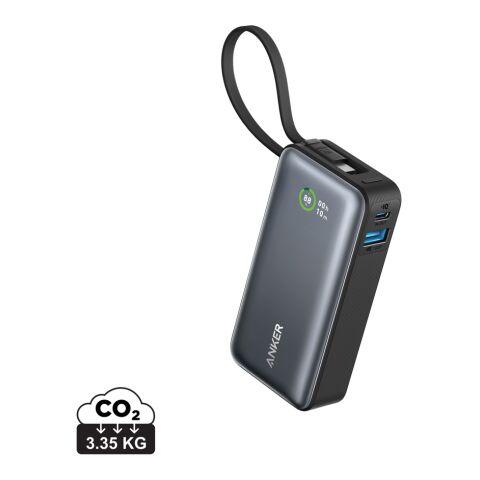 Batería externa Anker Nano 30W con cable USB-C integrado negro