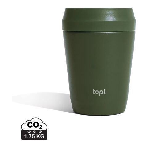 Taza Topl To Go de acero reciclado con tapa patentada 360