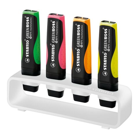 STABILO GREEN BOSS Organizador de mesa blanco | tampografía 1 color