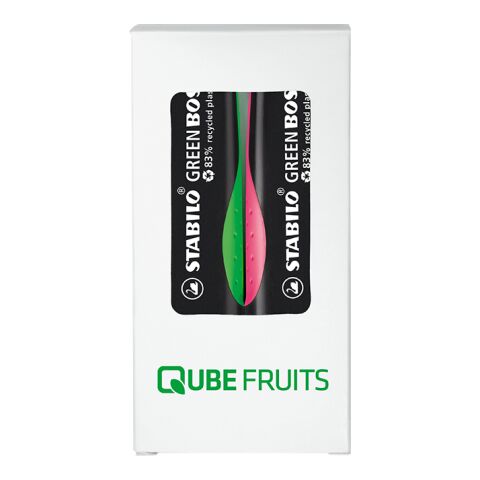 STABILO GREEN BOSS Set de 2 rotuladores fluorescentes tampografía | sin montaje de publicidad