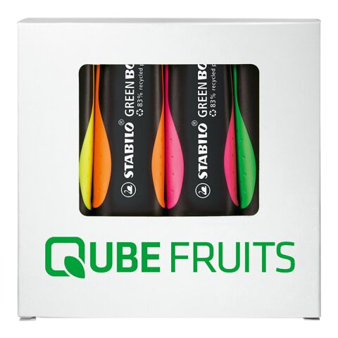 STABILO GREEN BOSS Set de 4 rotuladores fluorescentes tampografía | sin montaje de publicidad