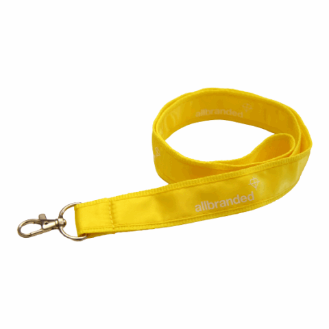 Lanyard de satén A elección | Impresión De Pantalla 1 color | 25 mm | Cuerda para móviles | Sin accesorios | Sin cierre | Sin clip de seguridad