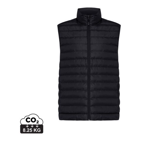 Chaleco Iqoniq Meru hombre de poliéster reciclado negro | XXL | sin montaje de publicidad | no disponible | no disponible | no disponible