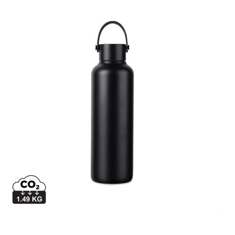 VINGA Botella ac. inox. reciclado RCS Baltimore 600 ml negro | sin montaje de publicidad | no disponible | no disponible