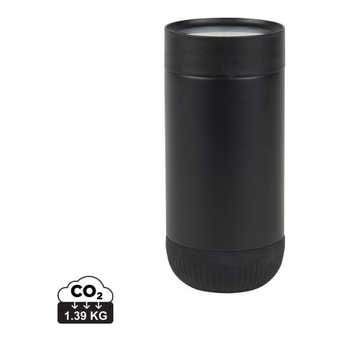 Taza push VINGA Erie RCS SS reciclada 350 ml negro-negro | sin montaje de publicidad | no disponible | no disponible