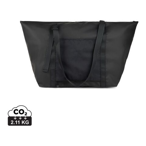 Bolsa de fin de semana VINGA Livorno poliéster reciclado GRS negro | sin montaje de publicidad | no disponible | no disponible