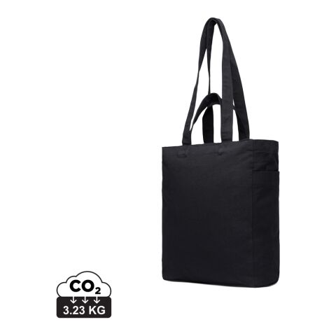 Bolsa con cremallera de lona reciclada VINGA Hilo AWARE™ negro | sin montaje de publicidad | no disponible | no disponible | no disponible