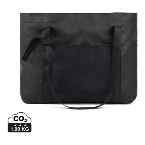 Bolsa maxi VINGA Livorno poliéster reciclado GRS negro | sin montaje de publicidad | no disponible | no disponible