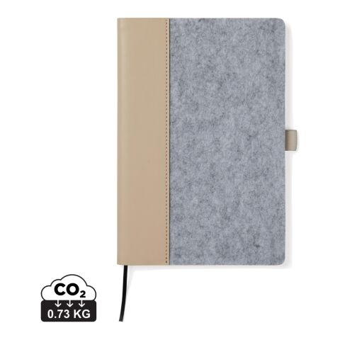 Cuaderno fieltro reciclado VINGA Albon GRS gris | sin montaje de publicidad | no disponible | no disponible