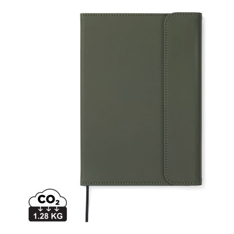 Cuaderno de PU y papel certificado VINGA Baltimore GRS verde