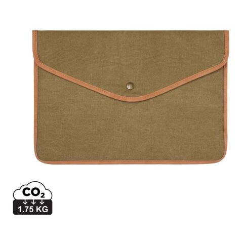 Funda para portátil 14" de lona reciclada VINGA Bosler GRS