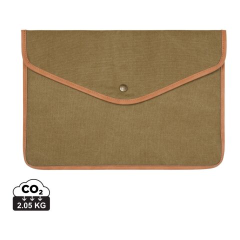 Funda para portátil 16" de lona reciclada VINGA Bosler GRS
