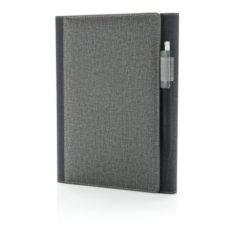 Funda de libreta A5 Deluxe gris | sin montaje de publicidad | no disponible | no disponible