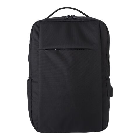 Mochila para pc de RPET Jesse negro | sin montaje de publicidad | no disponible | no disponible