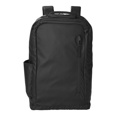 Mochila de poliéster Brecken negro | sin montaje de publicidad | no disponible | no disponible