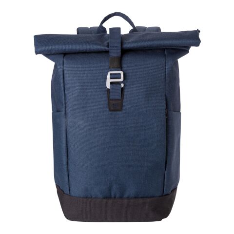 Mochila enrollable de poliéster para pc Oberon azul | sin montaje de publicidad | no disponible | no disponible