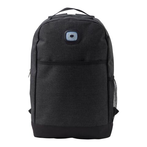 Mochila de poliéster (300D + 210D) con linterna negro | sin montaje de publicidad | no disponible | no disponible | no disponible
