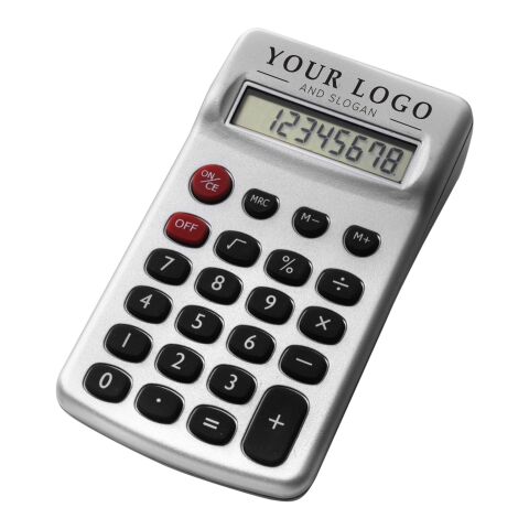 Calculadora de plástico plata | sin montaje de publicidad | no disponible | no disponible