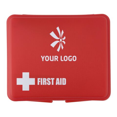 Kit de primeros auxilios. 10 piezas. rojo | sin montaje de publicidad | no disponible | no disponible