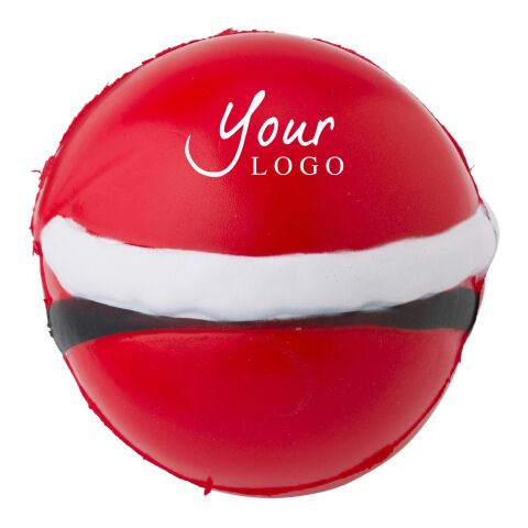 Bola anti-estrés en forma de Papá Noel. rojo | sin montaje de publicidad | no disponible | no disponible