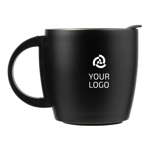 Taza de viaje (350 ml) con doble pared de acero inoxidable. negro | sin montaje de publicidad | no disponible | no disponible