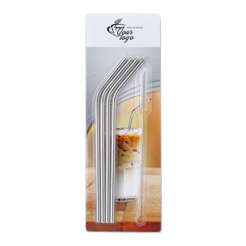 Set de 4 pajitas de acero inox. 