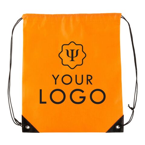 Mochila con cierre por cordones de tejido sin tejer, de 80 gr/m². naranja | sin montaje de publicidad | no disponible | no disponible