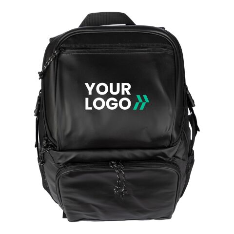 Mochila nevera de poliéster Vanessa negro | sin montaje de publicidad | no disponible | no disponible