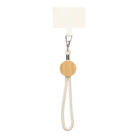 Pulsera lanyard de algodón Maxim beige | sin montaje de publicidad | no disponible | no disponible