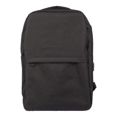 Mochila para pc de rPet Henrik negro | sin montaje de publicidad | no disponible | no disponible