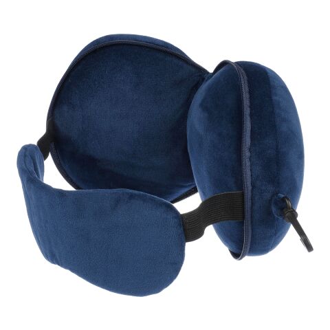 Almohada y antifaz de viaje, de poliéster Leontine