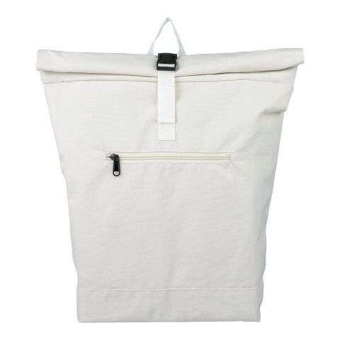 Mochila enrollable de polialgodón reciclado Thaddeus beige | sin montaje de publicidad | no disponible | no disponible