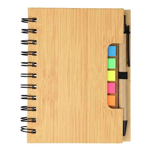 Libreta con espiral y bolígrafo marrón | sin montaje de publicidad | no disponible | no disponible