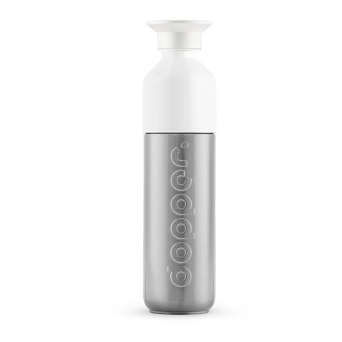 Dopper Silver Insulated (350 ml) plata/blanco | sin montaje de publicidad