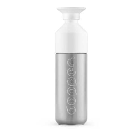 Dopper Silver Insulated (580 ml) plata/blanco | sin montaje de publicidad