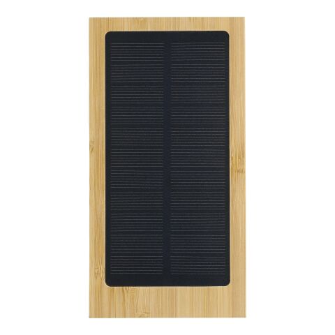 Power Bank solar de bambú Elz