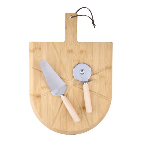Tabla con set de pizza de bambú Vale marrón | sin montaje de publicidad | no disponible | no disponible