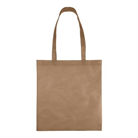 Bolsa con asas de tela no tejida (80 g/m2) Taye marrón | sin montaje de publicidad | no disponible | no disponible