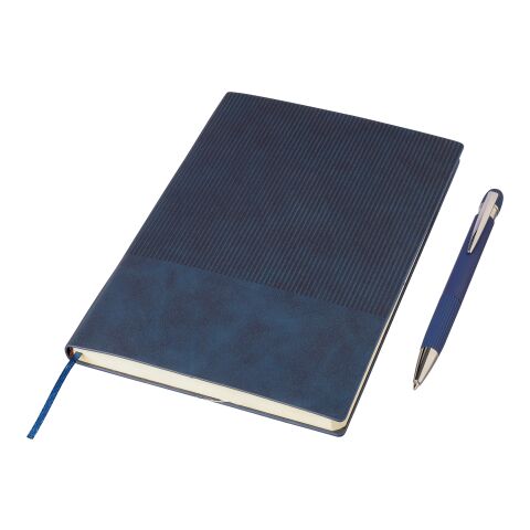 Set de cuaderno de PU reciclado (A5) y bolígrafo Tarek